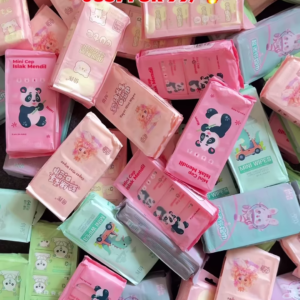 Kawaii Mini Portable Wet Wipes - Set of 64 Sheets for ₹99