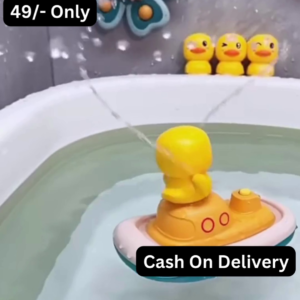 Cute Duck-Themed Baby Bath Shower Toy with Sprinkler